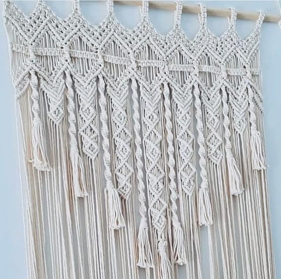 Macrame Curtains Tapestry For Home 7 x 4 feet - Leechoo